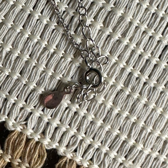 Dainty Silver 925 Cloud and Paper Airplane Pendant on Silver 925 Chain - Picture 10 of 15